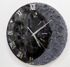 Часы интерьерные из эпоксидной смолы  "ЛУНА" с подсветкой d 30см, ручная работа